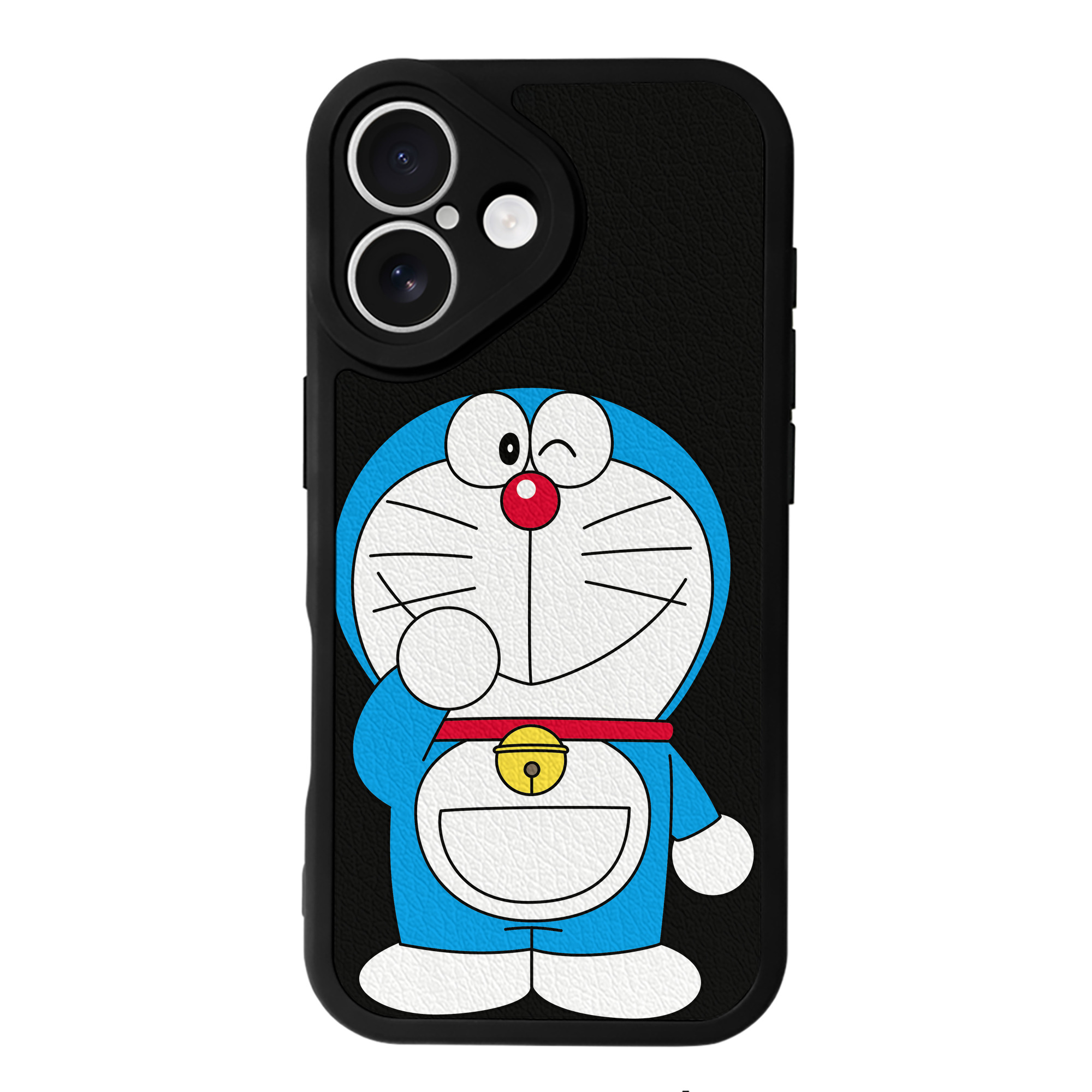（画像用） ドラえもん Doraemon 【iPhone 16シリーズ対応】シリコンスマホケース（レザー調） 材質：シリコン